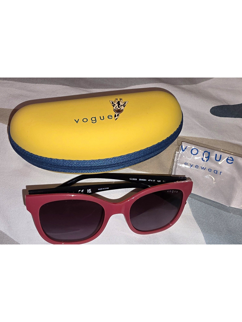 Vogue Eyewear VJ 2023 Kid's Cat Eye Sunglasses Pink/Gray Tinted UV - JUNIOR